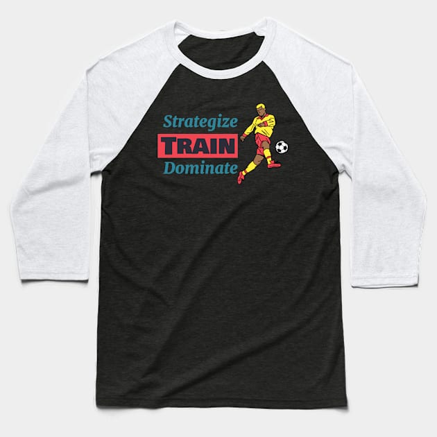 Strategize, train, dominate – Soccer Coach, the architect of winning strategies! Baseball T-Shirt by 4evercooldesigns